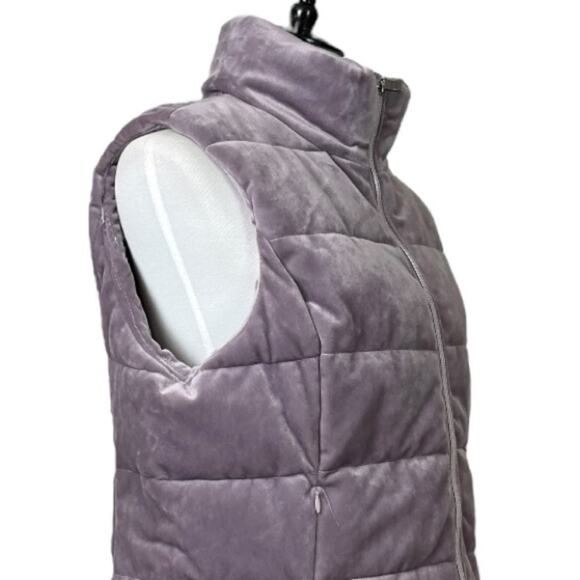 Zeroexposur New Vest Winter Quilted Puffer Zip Front Lavender Women’s Size Large - Picture 6 of 13